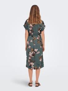 ONLY Regular Fit V-Neck Maternity Short dress -Balsam Green - 15272456