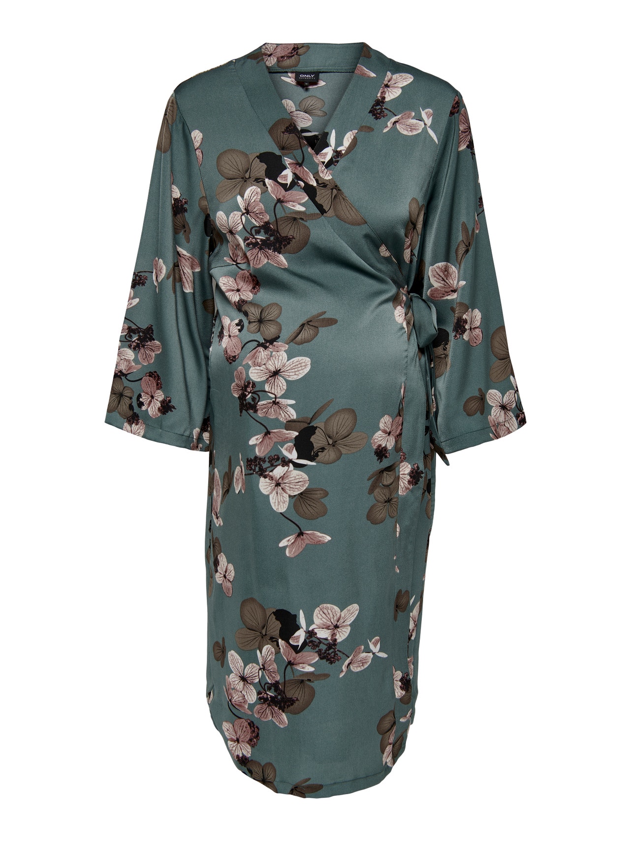 ONLY 3/4-Arm Kimono Kleid -Balsam Green - 15272459