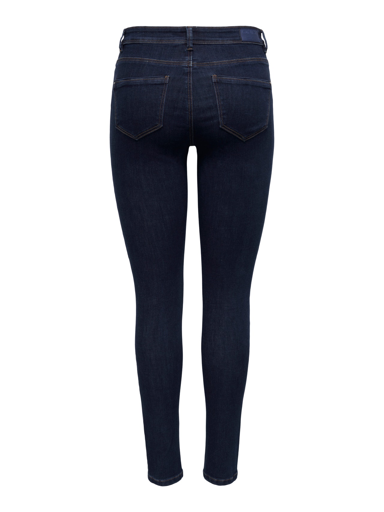 ONLY Jeans Skinny Fit Taille moyenne -Dark Blue Denim - 15272480