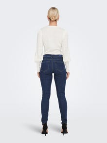 ONLY ONLWAUW MID Skinny fit-jeans -Dark Blue Denim - 15272480