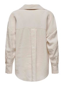 ONLY Oversized fit Overhemd kraag Manchetten met knoop Verlaagde schoudernaden Overhemd -Antique White - 15272523