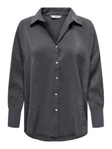 ONLY Camisas Corte oversized Cuello de camisa Puños abotonados Hombros caídos -Phantom - 15272523