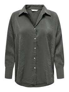 ONLY Chemises Oversize Fit Col chemise Poignets boutonnés Épaules tombantes -Phantom - 15272523