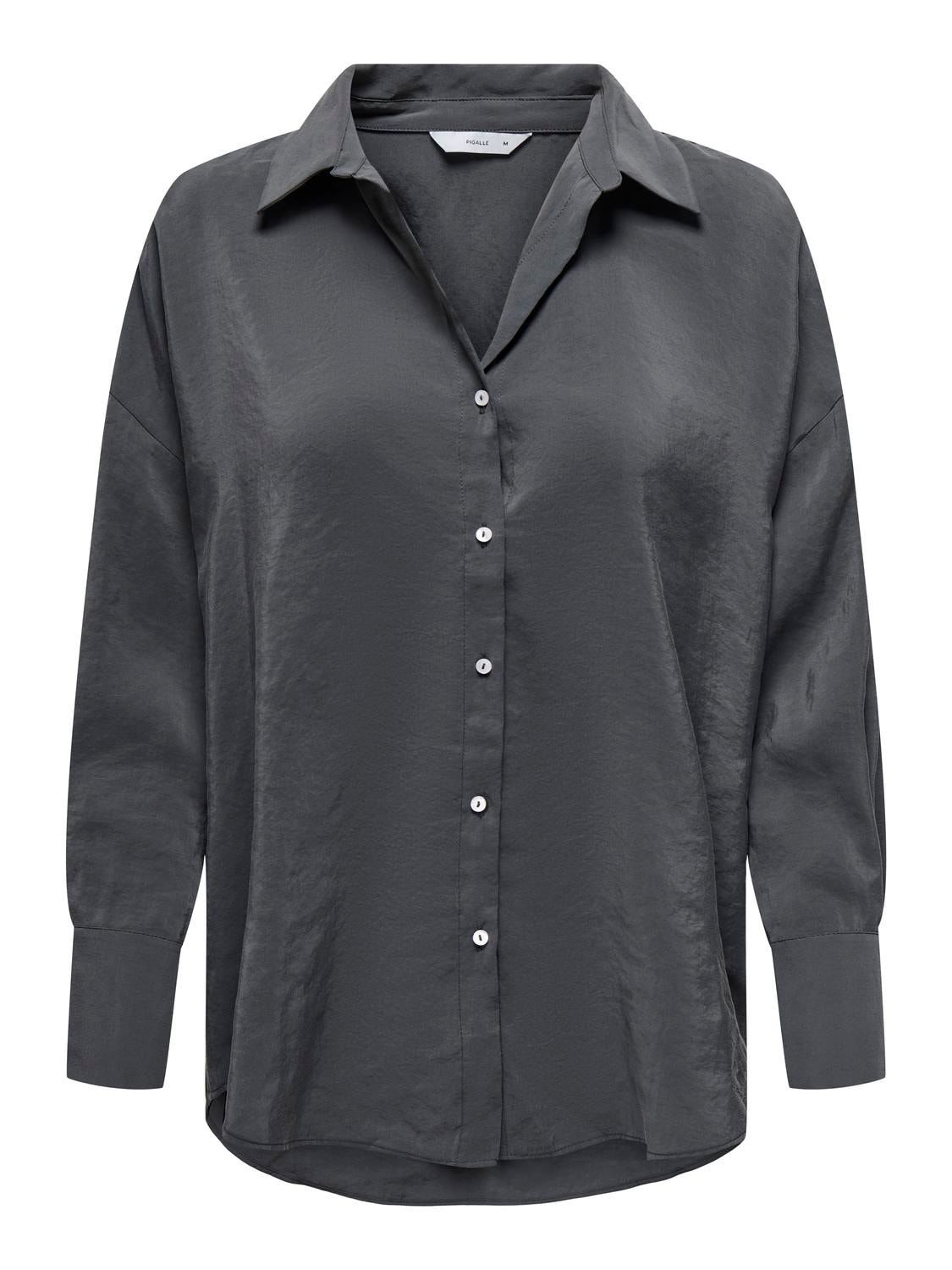 ONLY Oversized fit Overhemd kraag Manchetten met knoop Verlaagde schoudernaden Overhemd -Phantom - 15272523