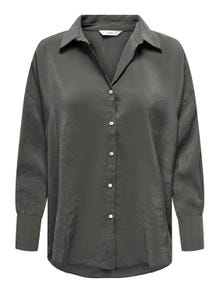 ONLY Oversized Fit Skjortekrage Mansjettknapper Lave skuldre Skjorte -Phantom - 15272523