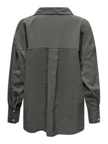ONLY Oversized fit Overhemd kraag Manchetten met knoop Verlaagde schoudernaden Overhemd -Phantom - 15272523