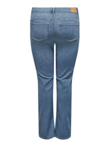 ONLY Jeans Straight Fit Taille moyenne Curve -Light Blue Denim - 15272888