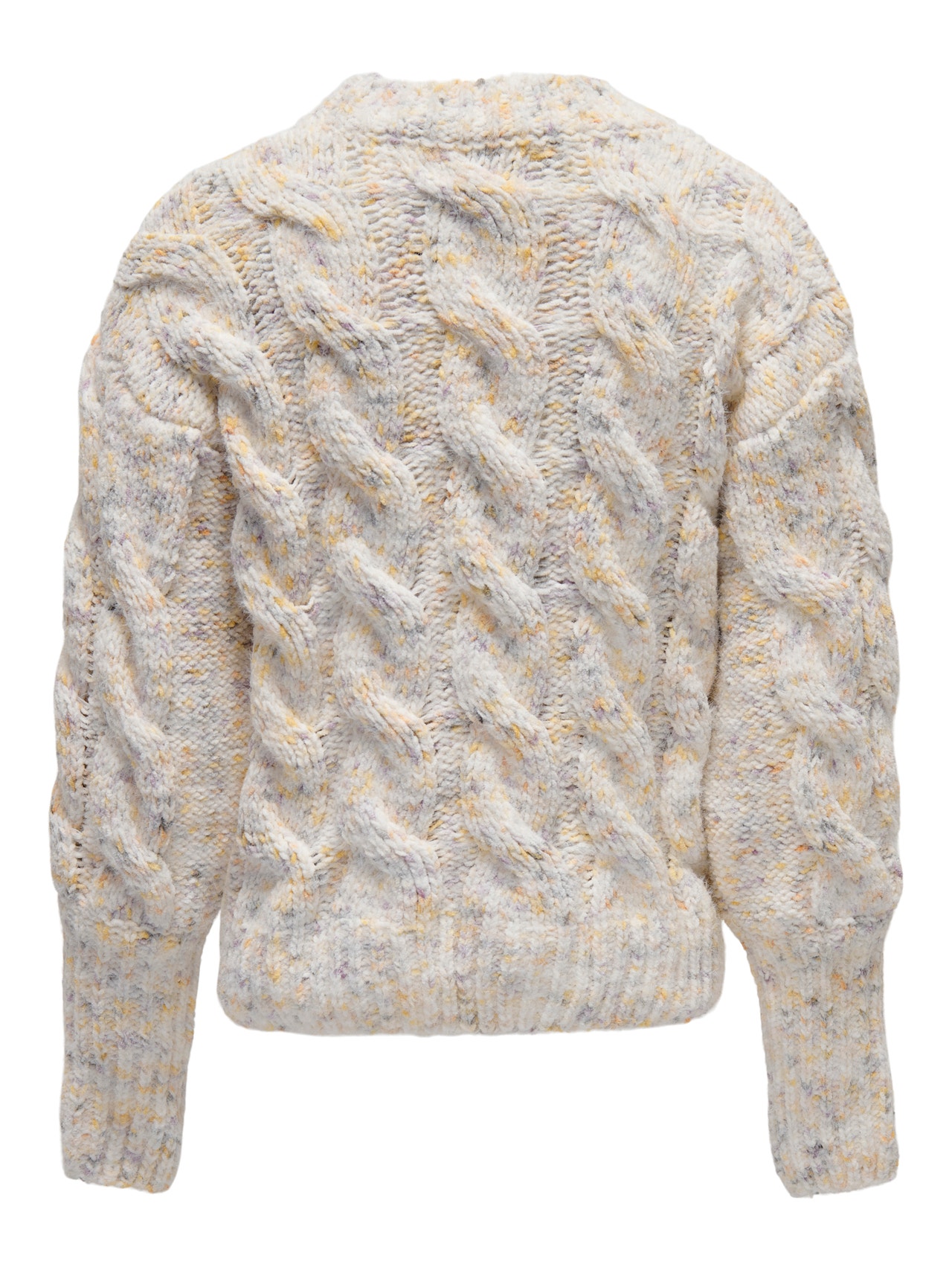 ONLY Chunky Cable Knit Pullover -Cloud Dancer - 15273013