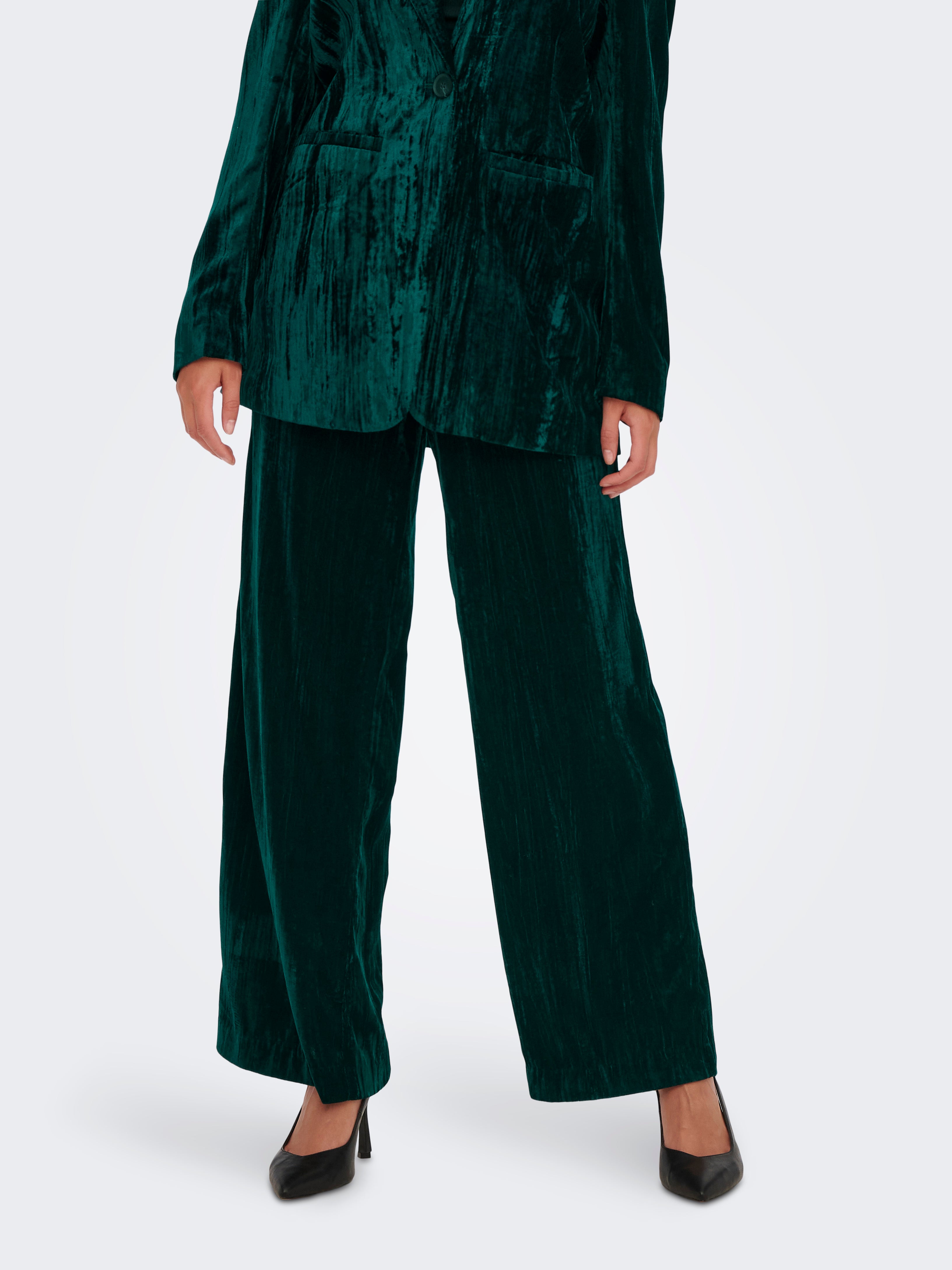 Forte Forte Velour wideleg Trousers  Farfetch