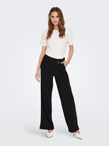 ONLY Regular Fit Trousers -Black - 15273492