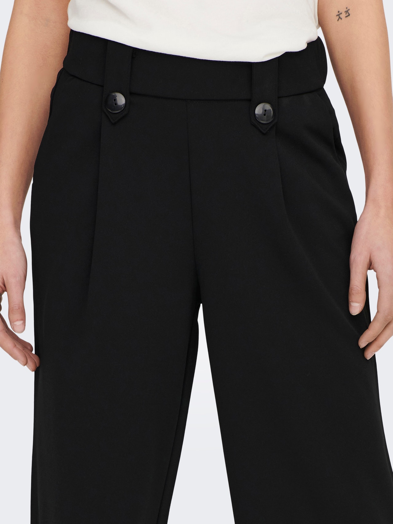 ONLY Solid colored Trousers -Black - 15273492