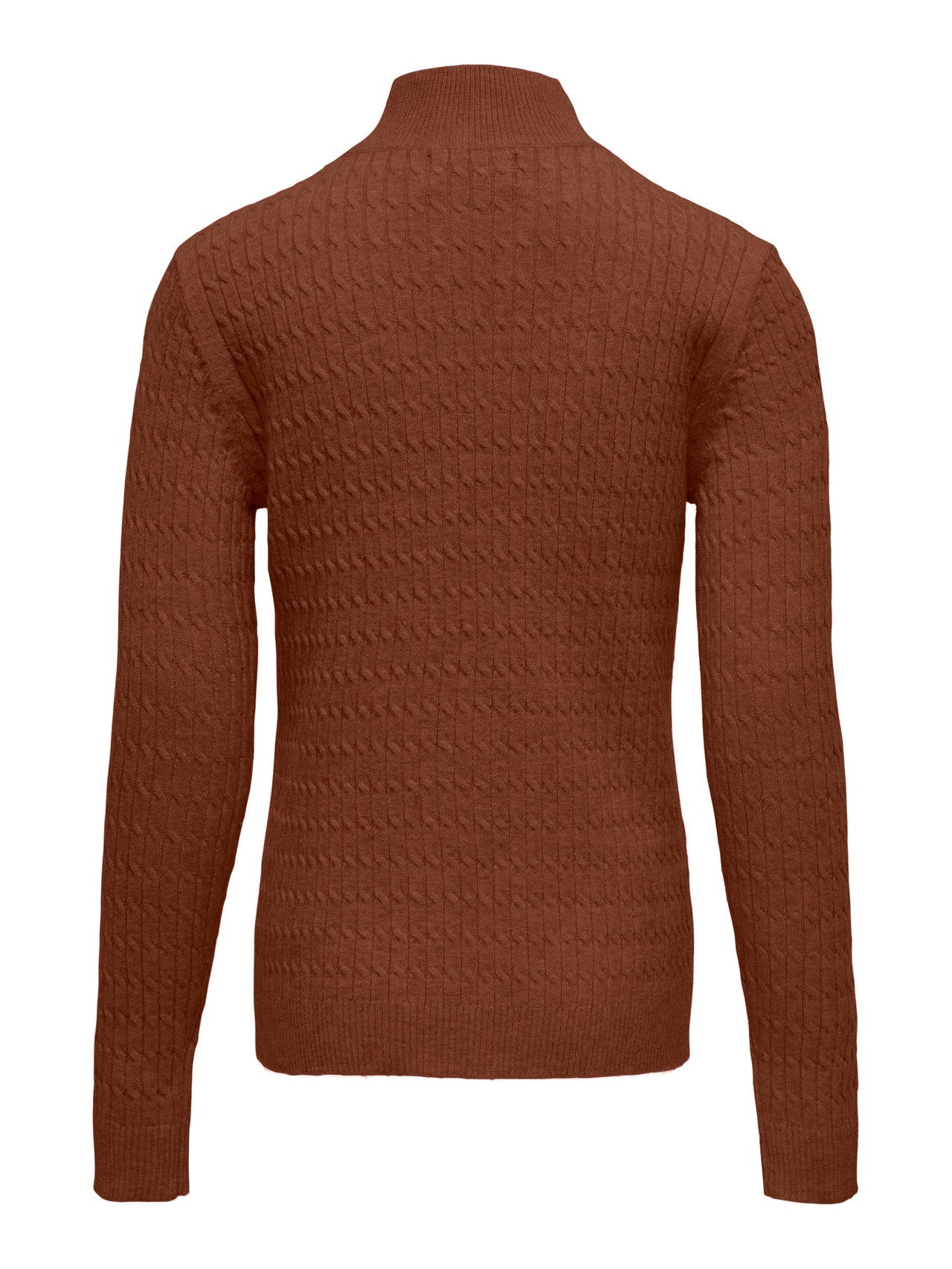 ONLY Regular Fit High neck Pullover -Cherry Mahogany - 15273535