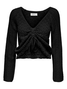 ONLY Regular Fit Round Neck Pullover -Black - 15273610