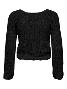 ONLY Regular fit O-hals Pullover -Black - 15273610