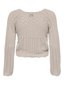 ONLY Normal passform O-ringning Pullover -Pumice Stone - 15273610