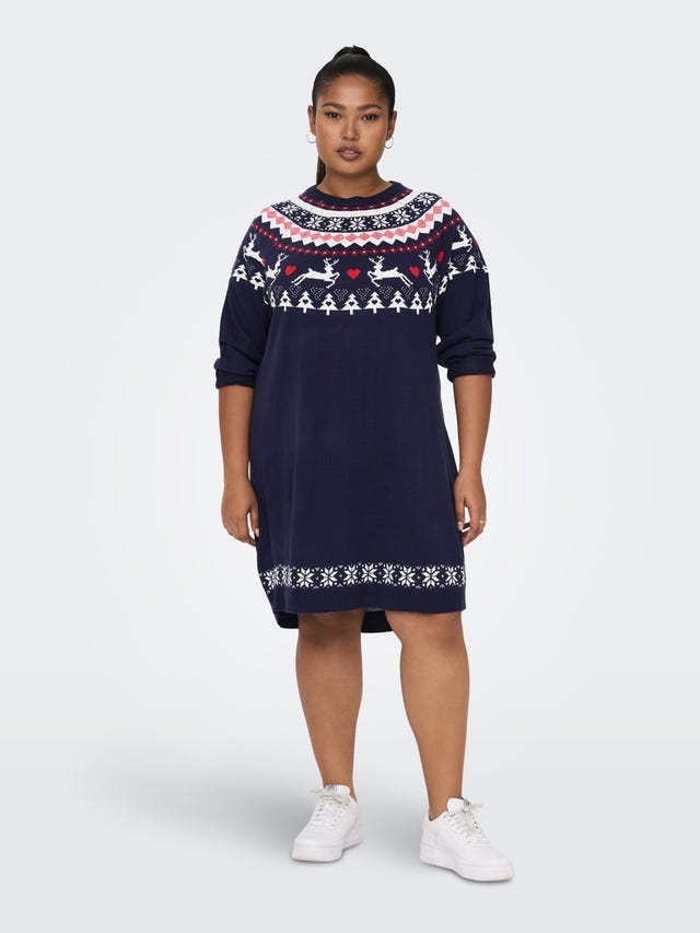 ONLY Curvy knitted christmas dress - 15273633