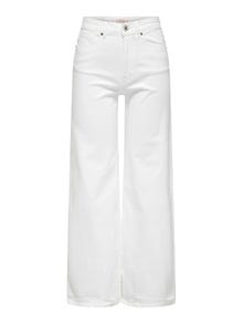 ONLY Wide highwaisted trousers  -White - 15273719
