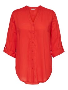 ONLY Curvy løstsiddende skjorte -Orange.com - 15273799