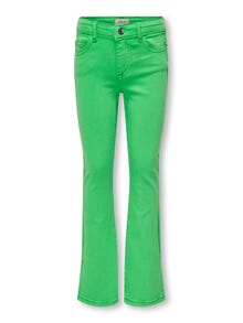 ONLY KOGHush color flared slit Pants -Island Green - 15273865