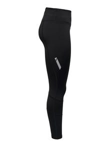 ONLY Solid colored Winter Training Tights -Black - 15273873