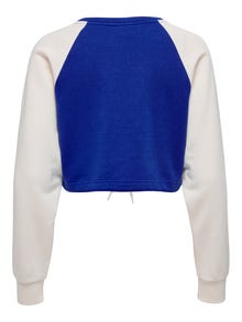 ONLY Cropped Fit Round Neck Sweatshirt -Sodalite Blue - 15273876