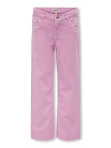 ONLY Straight Fit Normal midje Bukser -Tickled Pink - 15273900