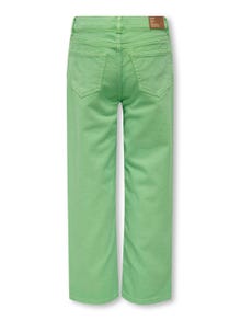 ONLY Pantalons Straight Fit Taille classique -Summer Green - 15273900