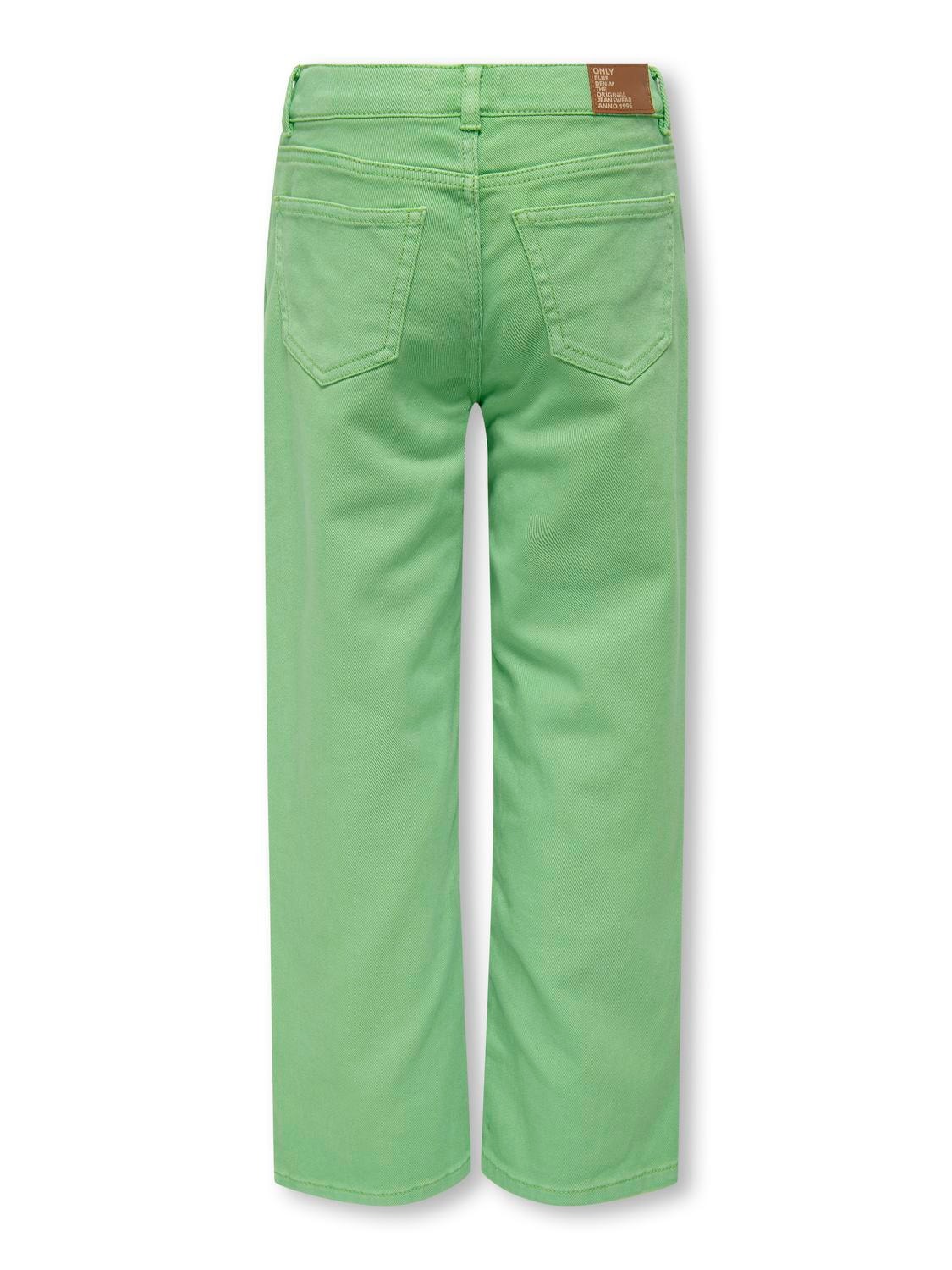 ONLY Straight Fit Normal midje Bukser -Summer Green - 15273900