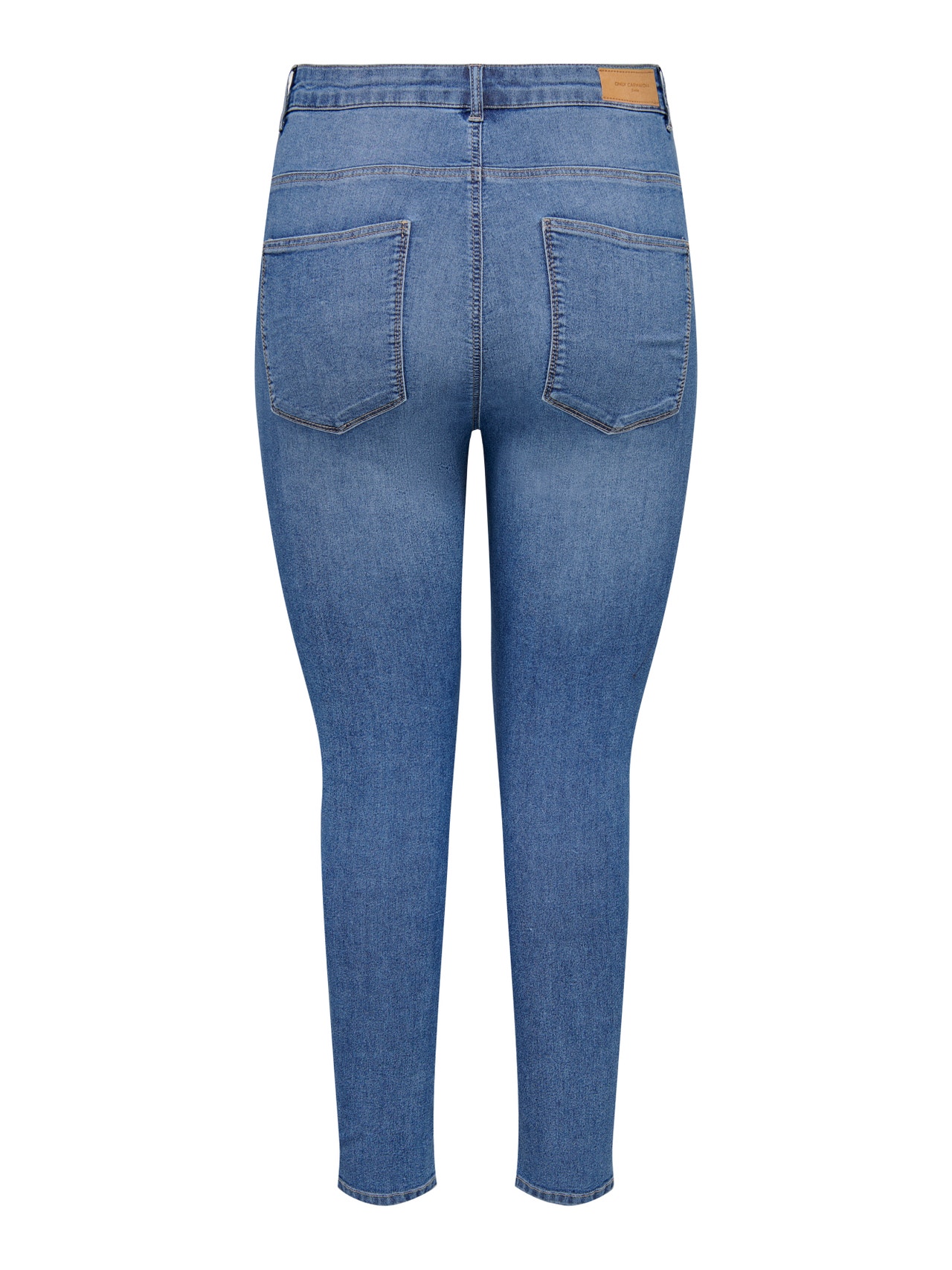 ONLY Skinny Fit High waist Curve Jeans -Light Blue Denim - 15273925