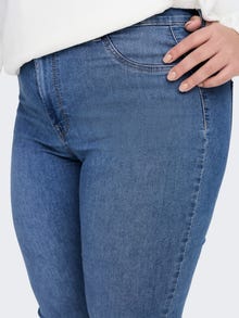 ONLY Skinny Fit High waist Curve Jeans -Light Blue Denim - 15273925