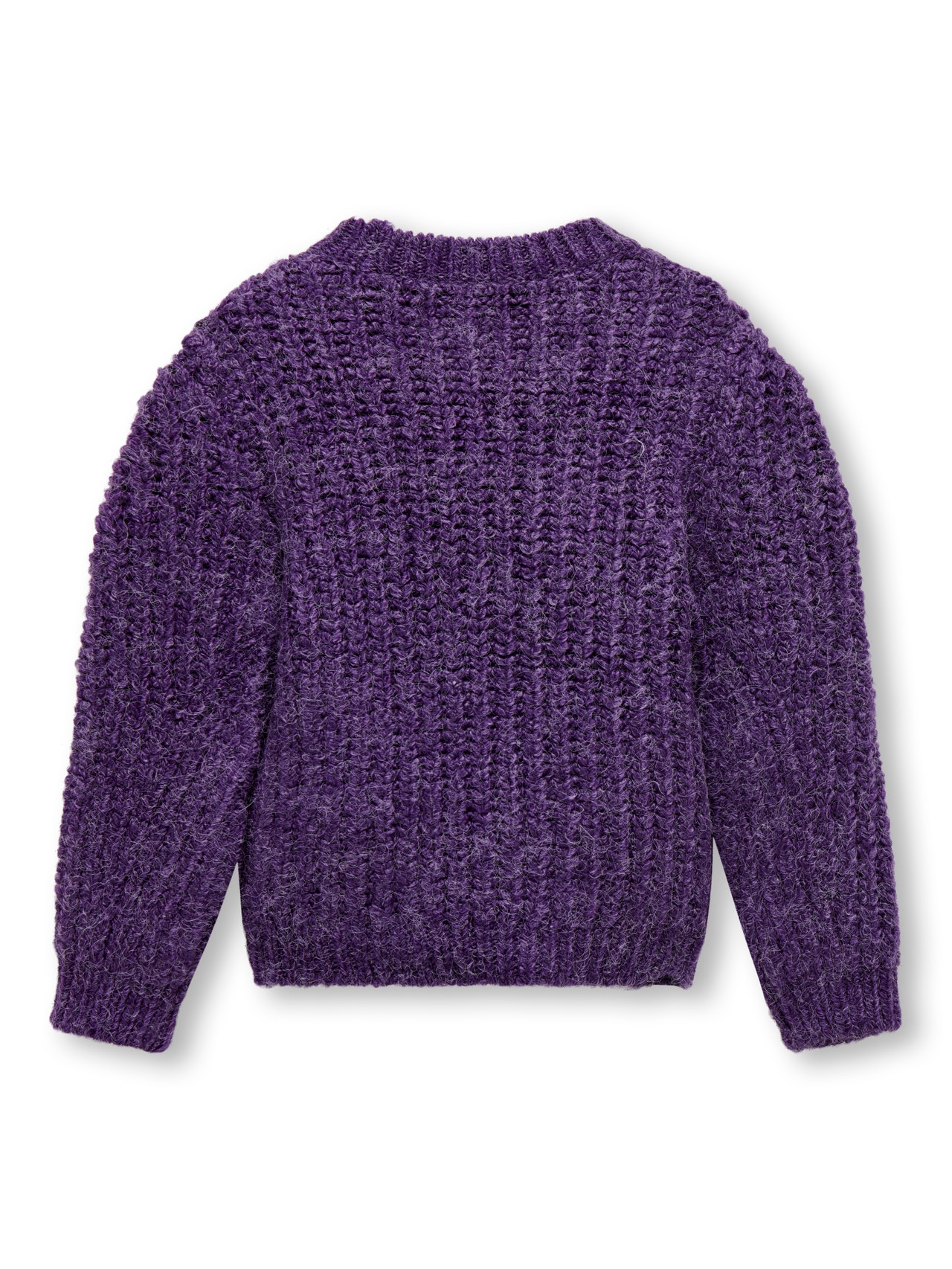 Regular Fit Round Neck Pullover | Dark Purple | ONLY®