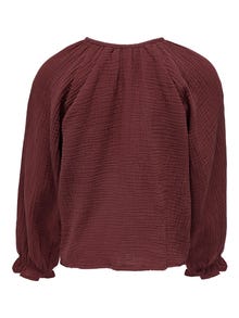 ONLY Regular Fit Round Neck Top -Cherry Mahogany - 15273973