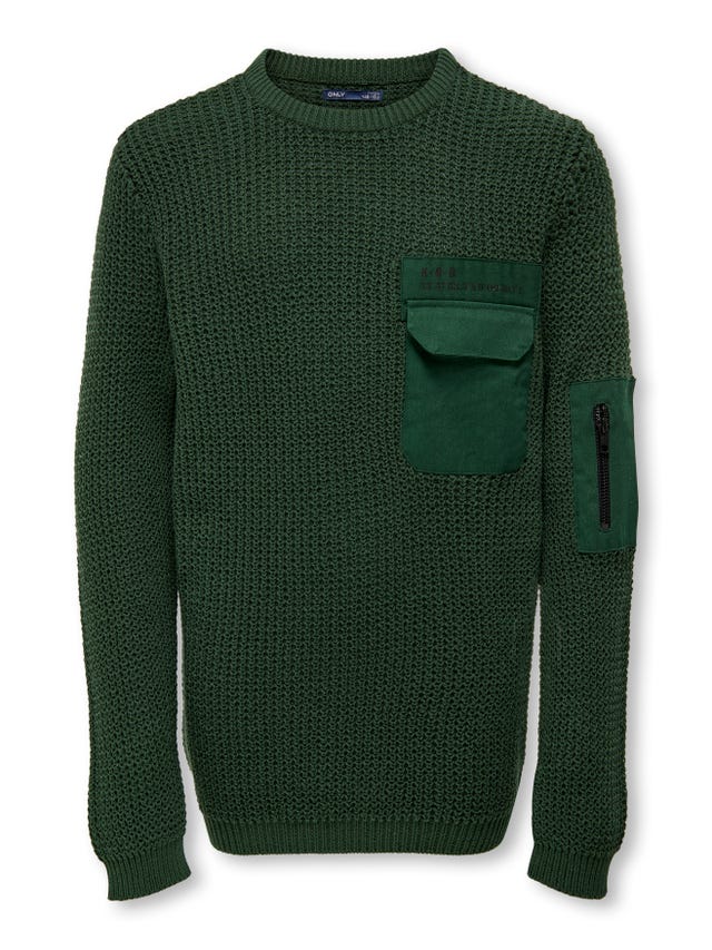 ONLY Pocket detailed knitted pullover - 15274007