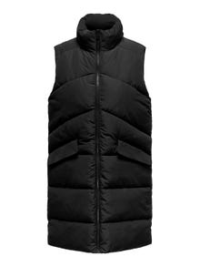 ONLY Long puffer vest -Black - 15274066