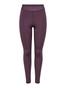 ONLY Tight fit High waist Legging -Eggplant - 15274112