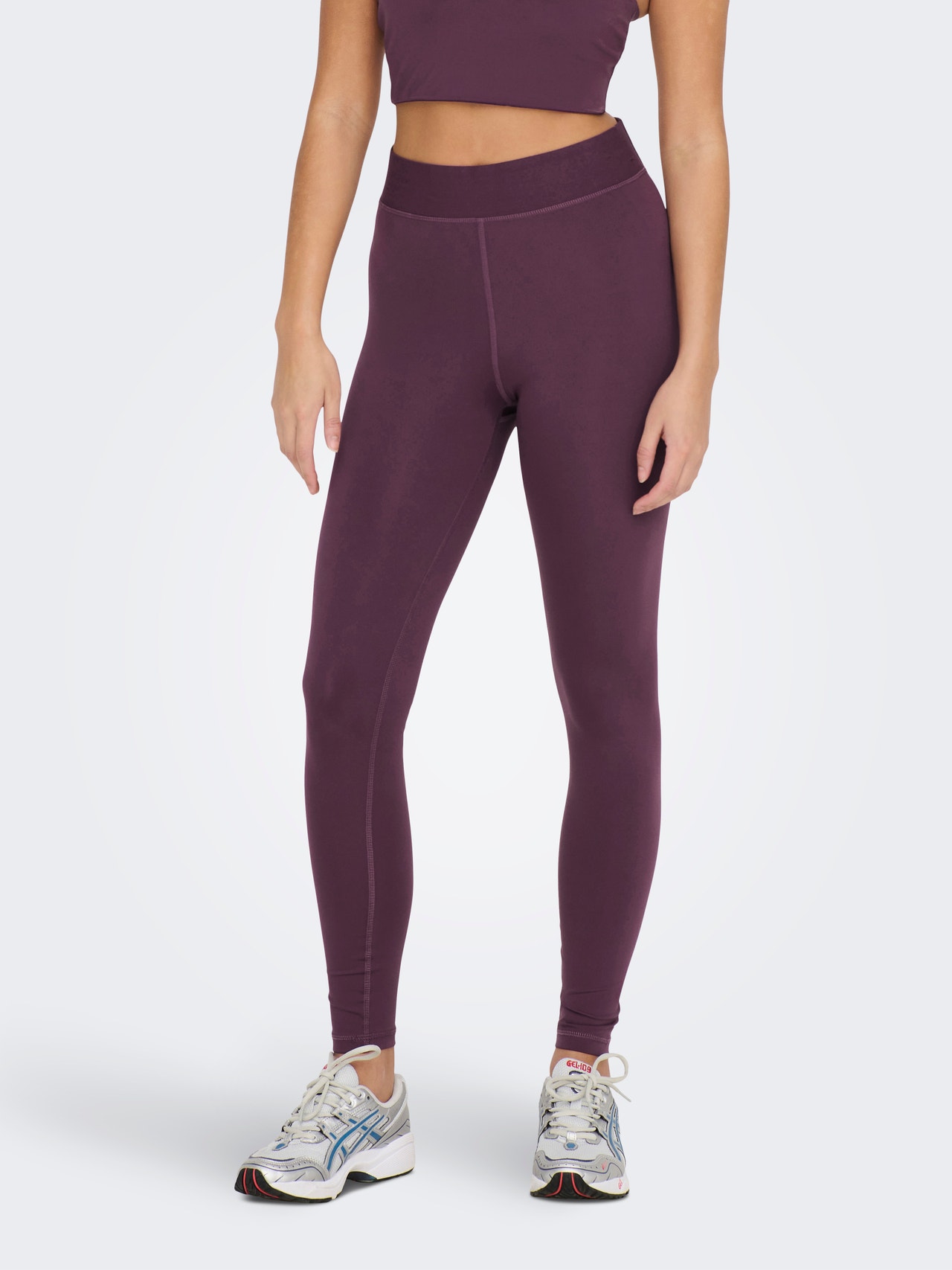 ONLY Tight fit High waist Legging -Eggplant - 15274112