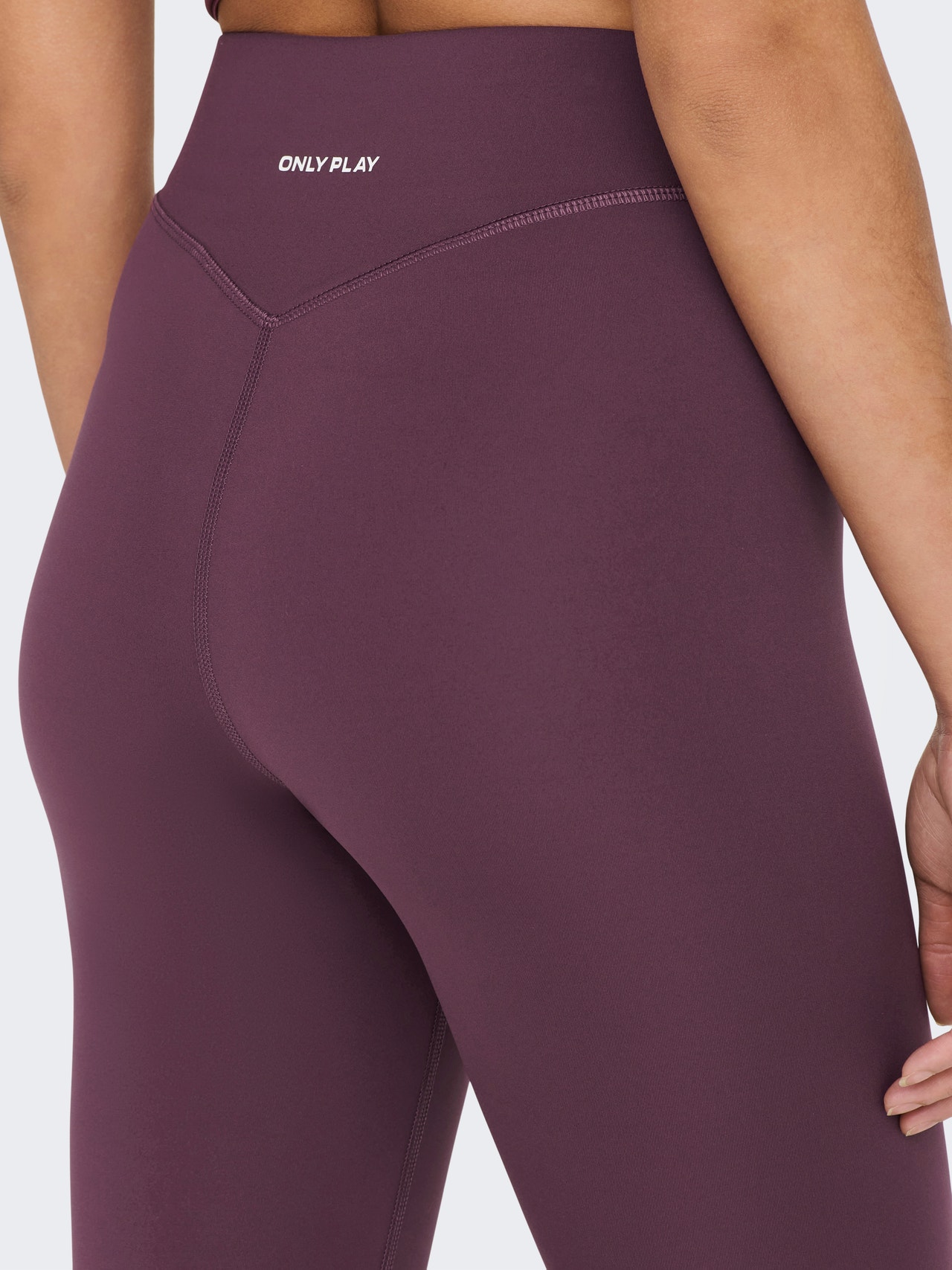 ONLY Leggings Tight Fit Taille haute -Eggplant - 15274112