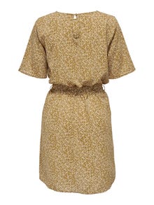 ONLY mini Printet Kort kjole -Bronze Mist - 15274391