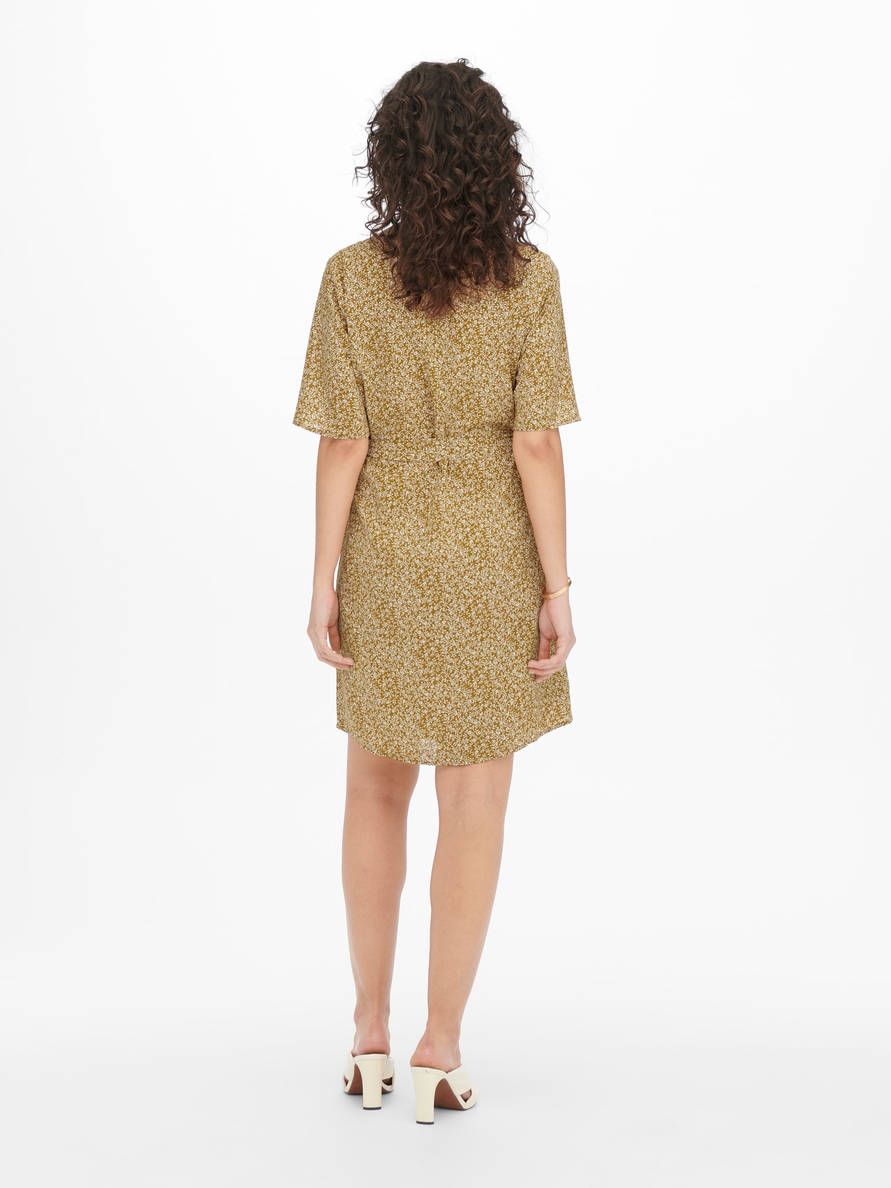ONLY mini Printed Short dress -Bronze Mist - 15274391
