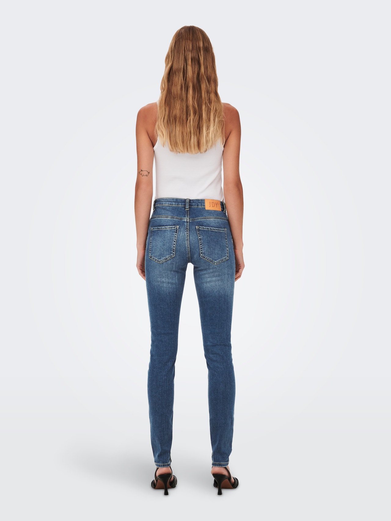 ONLY JDYBlume - À taille haute Jean skinny -Medium Blue Denim - 15274410