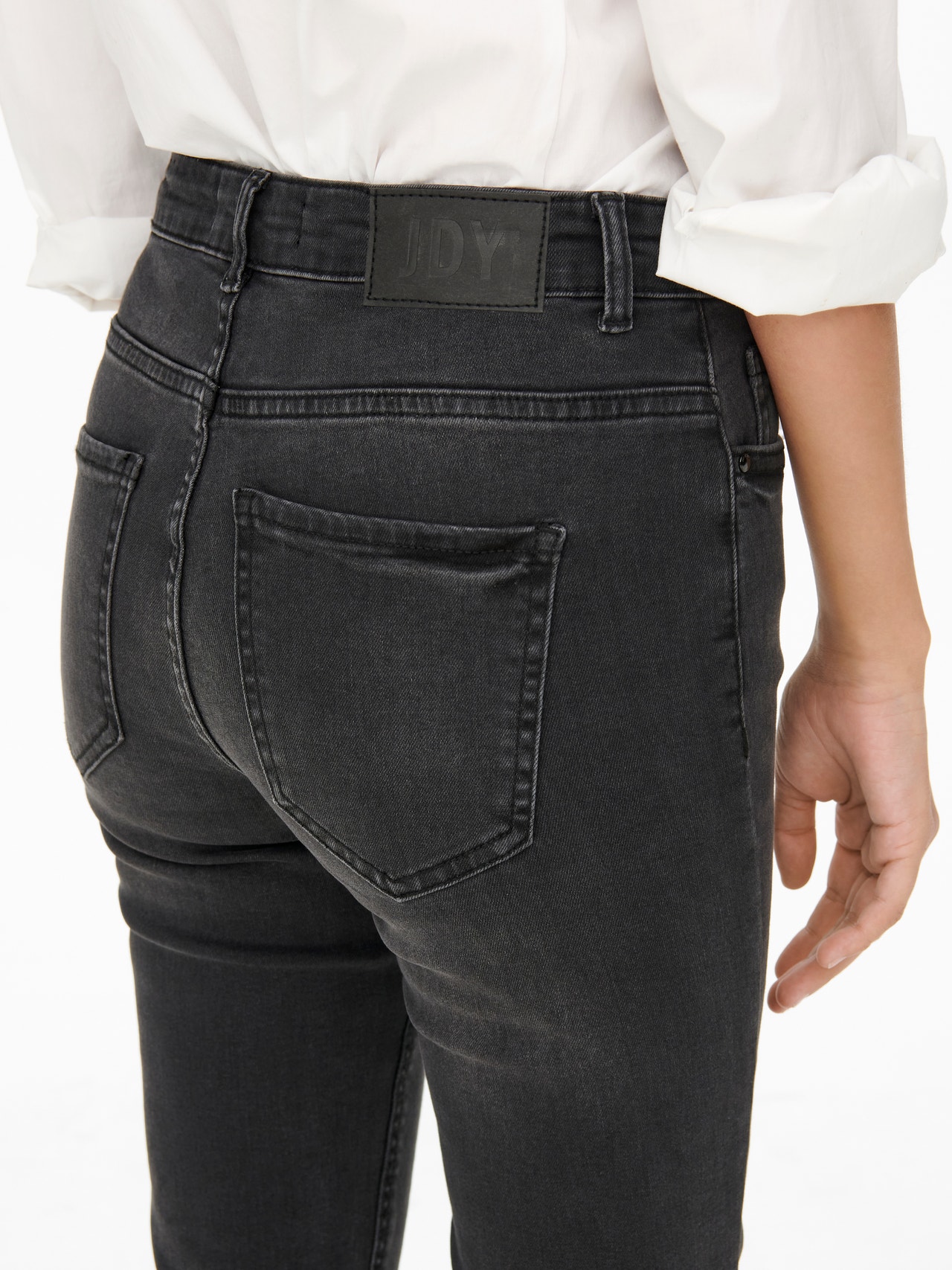 ONLY JDYBlume middels høy midje Skinny fit jeans -Black Denim - 15274411