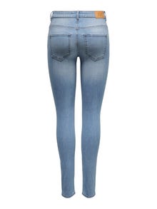 ONLY Skinny Fit Mid waist Jeans -Light Blue Denim - 15274412