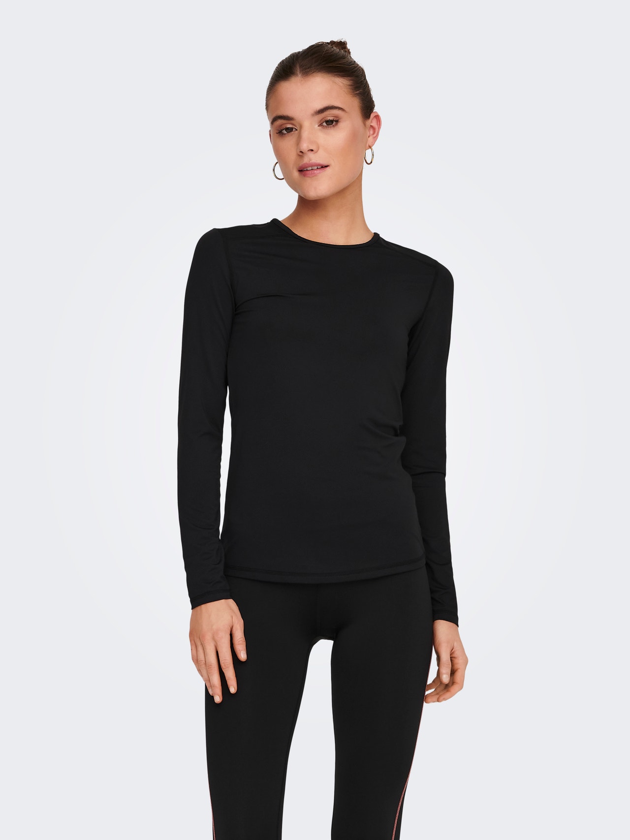 ONLY Tops Slim Fit Col rond -Black - 15274622