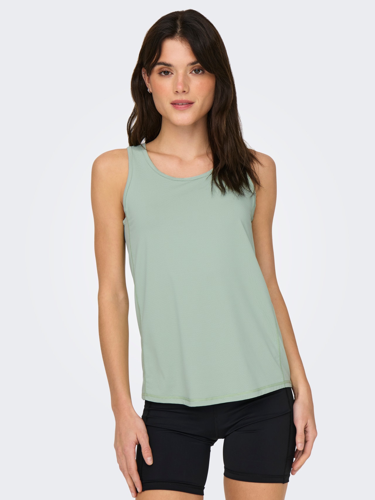 ONLY Regular Fit Round Neck Tank-Top -Frosty Green - 15274627