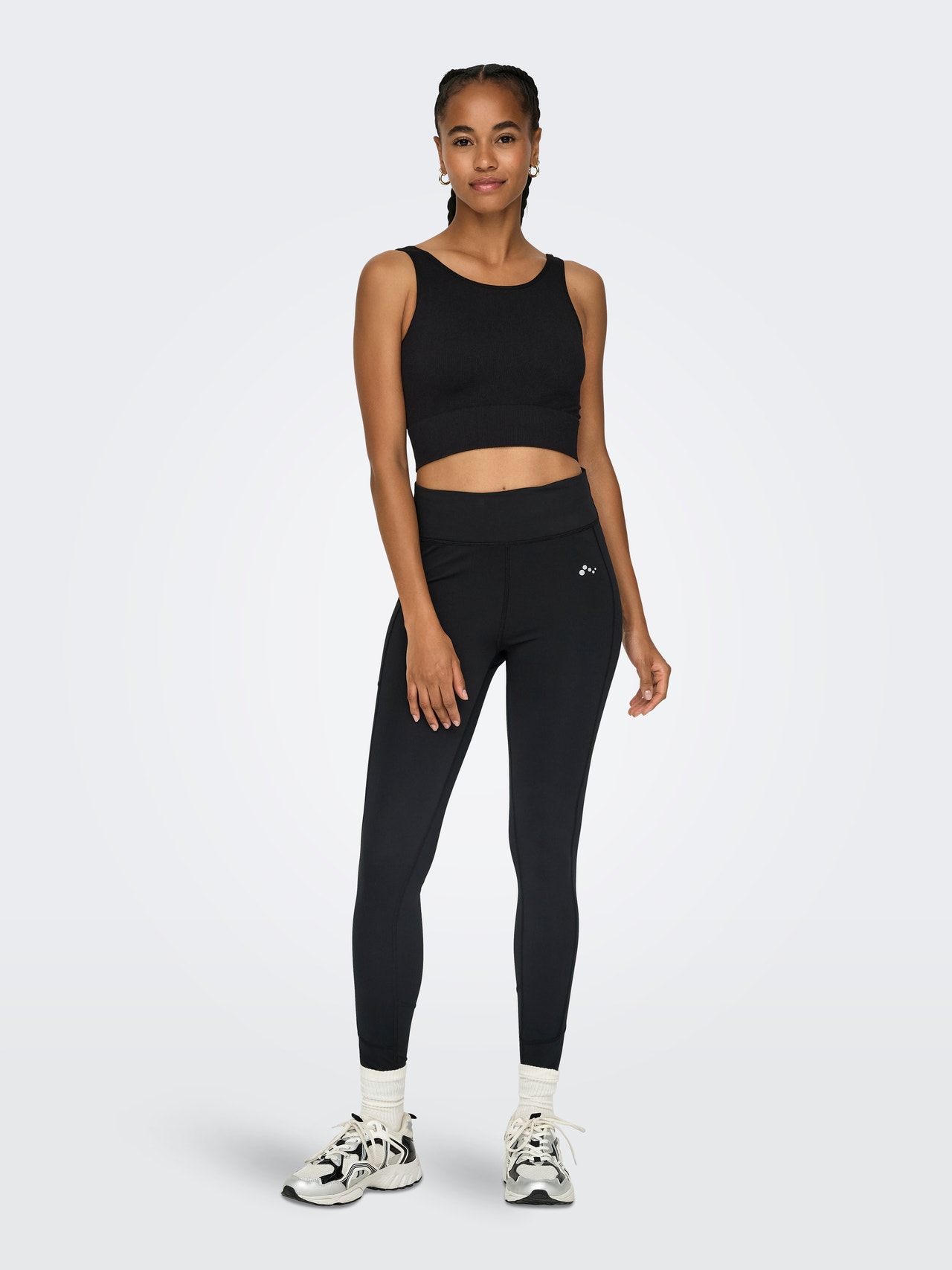 ONLY Leggings Tight Fit Taille haute -Black - 15274629