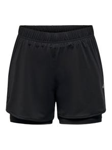 ONLY Loose fit Middels høy midje Shorts -Black - 15274631
