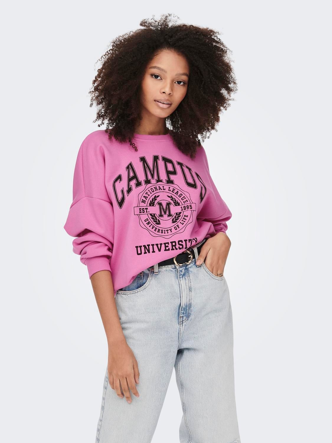 Printed Sweatshirt | Light Purple | ONLY®