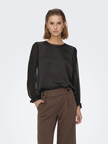 ONLY o-neck top -Black - 15274887