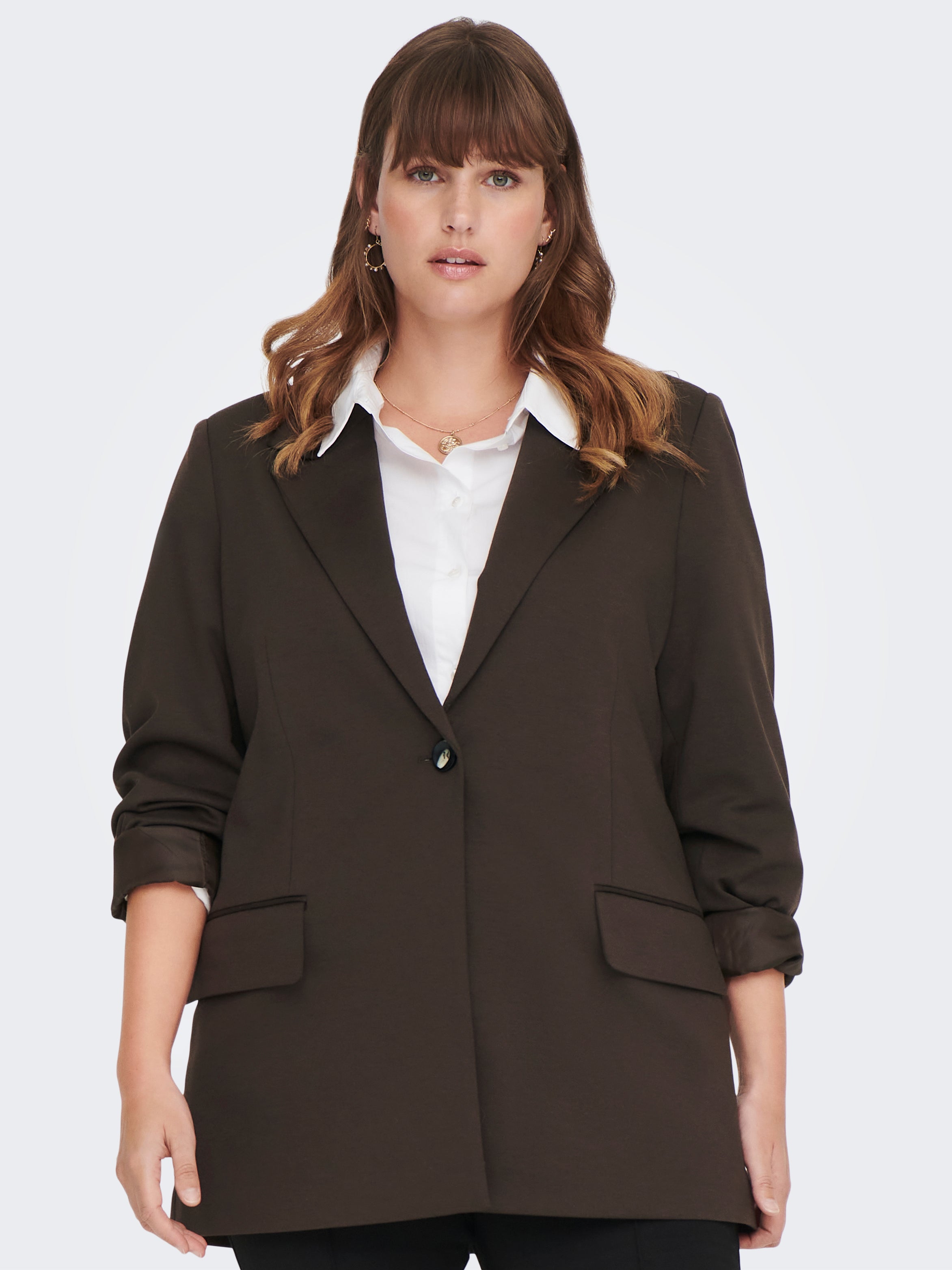 Reverse Curve Jacket | Dark Brown | ONLY®