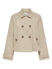 ONLY Kort trenchcoat -Oxford Tan - 15274982